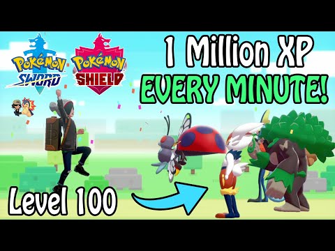 FASTEST Way To Level 100 In Pokémon Sword & Shield! | 1 Million XP EVERY Minute! (Level Up Guide)