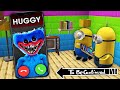 MINIONS CALL TO HUGGY WUGGY AT 3:00 AM in MINECRAFT - Gameplay Poppy Playtime