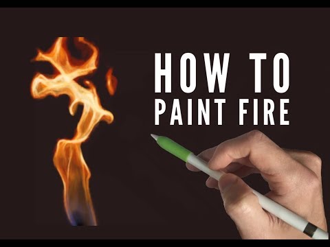 Procreate painting tutorial - HOW TO PAINT FIRE - on an iPad Pro with Apple Pencil