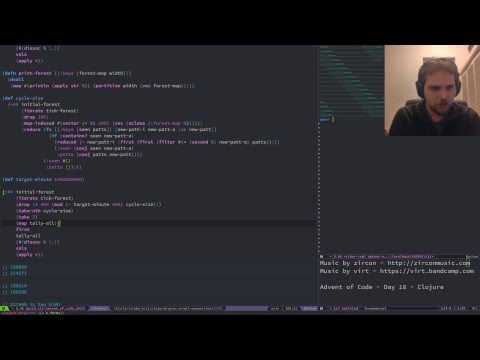 Advent of Code 2018 - Clojure - Day 18