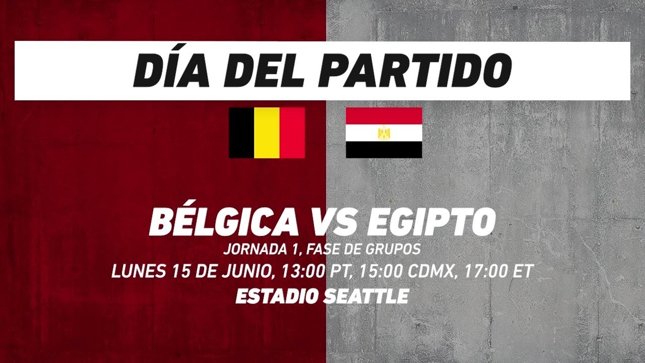 Bélgica vs Egipto, frente a frente: Futbol