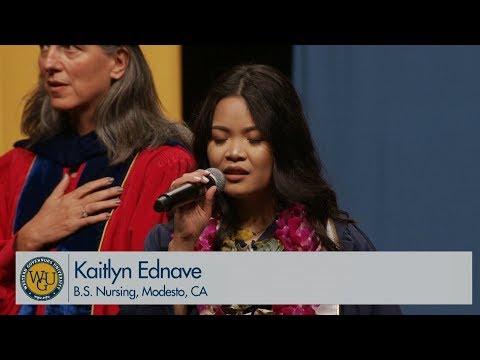WGU 2019 Anaheim Bachelor's Commencement - National Anthem Sang by Kaitlyn Ednave
