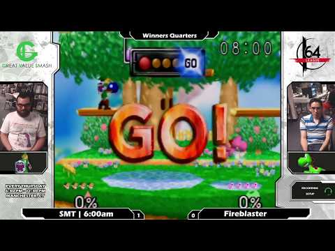 Smash 64: SMT | 6:00am (Link) V Fireblaster (Yoshi) - Shattered 116 Tournament SSB64