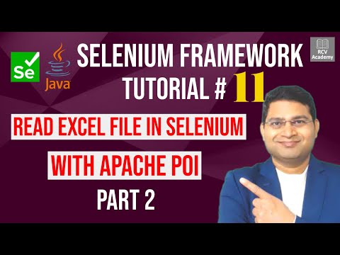 Selenium Framework Tutorial 11 Read Excel File in Selenium with Apache POI Part 2