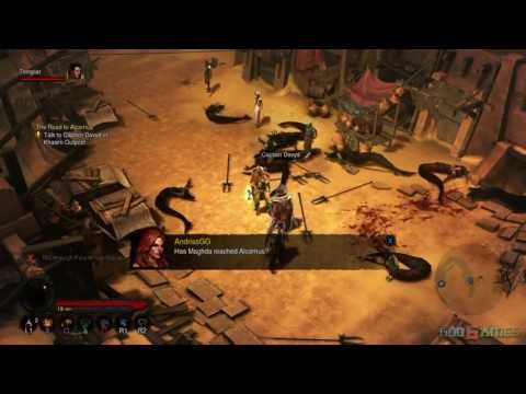 Diablo 3 PS3 Walkthrough 1080p - Normal ACT 2 Barbarian female AndrissGG Part 2