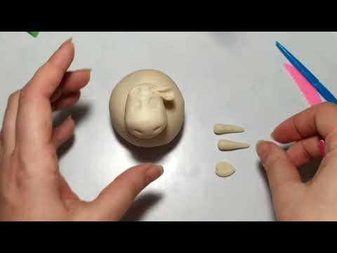 Мастер класс 'Бычок из солёного теста'