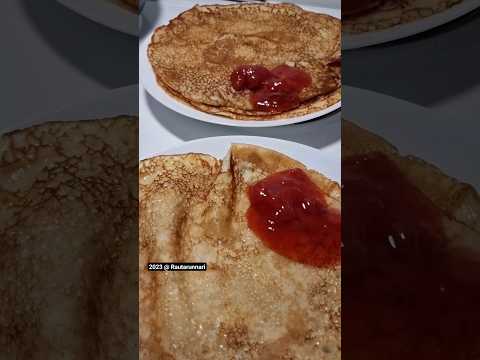 🥧 Pancake Finnish way ( Lätty ) 🍽 #shorts #food #shortsvideo #viral #trending #deleciousfood