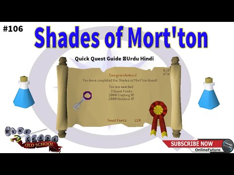 OSRS│How To Complete Shades of Mort'ton Quest 2021│Urdu Hindi