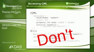QtDD12 - QtQuick under the hood - Thomas McGuire