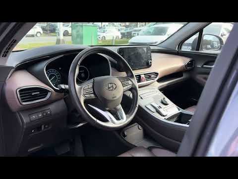 2022 Hyundai Santa Fe Plug-In Hybrid Luxury AWD in Blue for sale at Abbotsford Hyundai in Abbotsford, BC