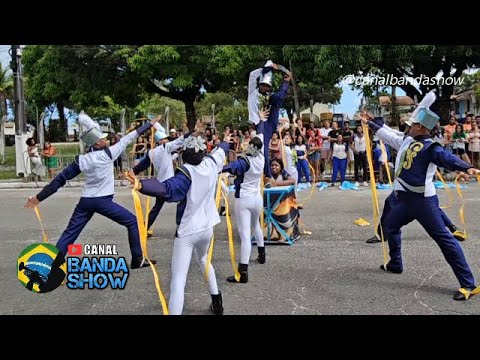 Choreographic performance by the BANEMA Marching Band at the competition in Dias D'Ávila - BA 2025