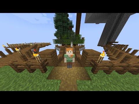 Fire Play - Making wood Farm In Minecraft Oneblock  😰| Part 2