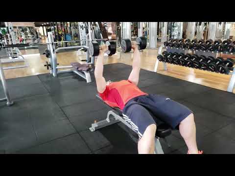Flat Bench Press with Dumbbells