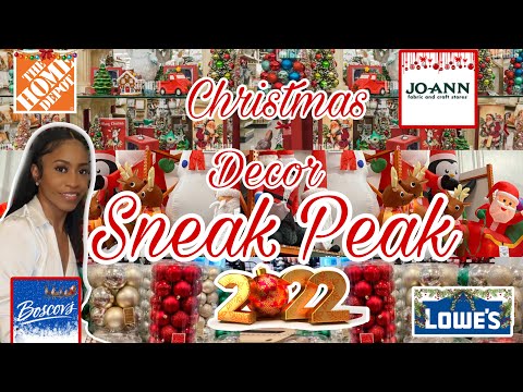 HOME DEPOT | LOWES | BOSCOVS | JOANN 2022 Christmas Decor First Look Store Walkthrough