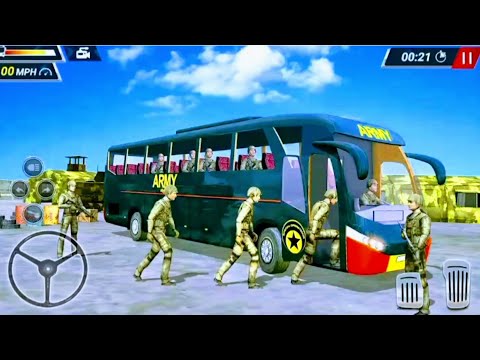 Offroad Army Bus Simulator 2019 - US Military Bus Driving - Android Gameplay