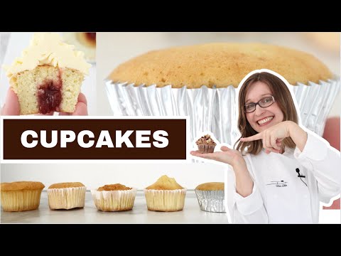 🧁 Extra SOFT CUPCAKES 🧁 Vanilla and Chocolate EASY Foolproof Recipe, Decoration, Filling + TIPS