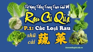 Học Tiếng Trung Theo Chủ Đề  Rau Củ Q�