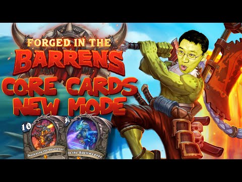 NEW Core Cards NEW Game Mode! Slay the Spire Meets Hearthstone?! | Forged in the Barrens