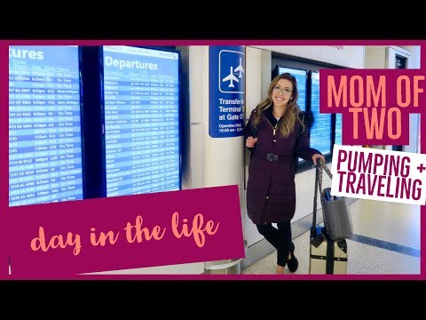 DAY IN THE LIFE OF A MOM 🤱🏼| PUMPING + TRAVELING | PACKING HACKS 2018 | brianna k wonderfully ale Video