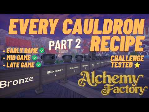 I Re-Tested EVERY Cauldron Recipe in Alchemy Factory – And It Saved My Challenge Run