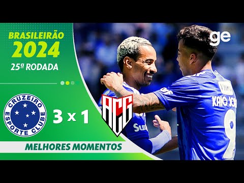 Gols e lances de Cruzeiro x Atlético-GO
