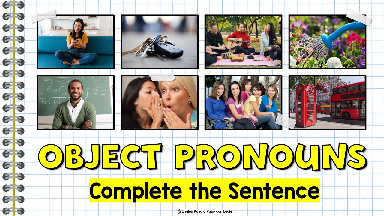 Ejercicios de Object Pronouns en Inglés para Principiantes | Pronombres de Objeto
