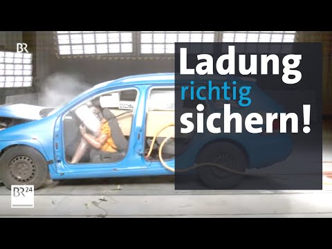 ADAC Crash-Test: Wie man Ladung im Auto sichern sollte | Abendschau | BR24