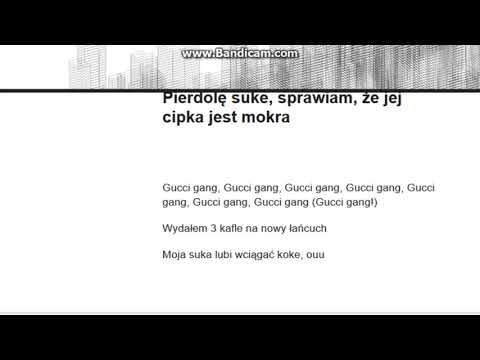 Lil Pump- Gucci Gang  | Polskie tłumaczenie| Amerykańskich hitów