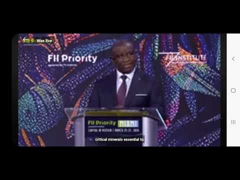 PRESIDENT BIO KEYNOTE ADDRESSED AT 4TH FII PRIORITY SUMMIT IN MIAMI FLORIDA USA 2026