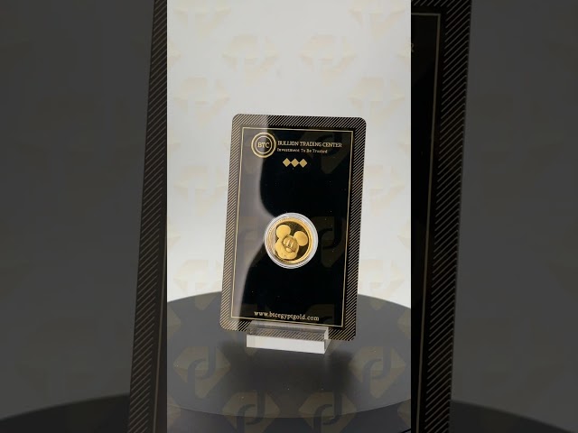 جنيه ذهب ميكي ماوس عيار 24 بي تي سي بوزن 4 غرام