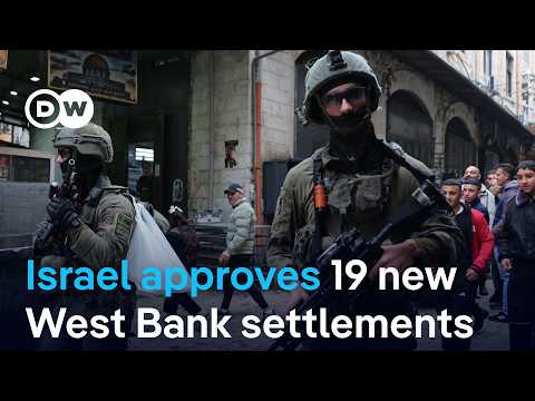 International condemnation for Israel's new settlement plans for the West Bank | DW News