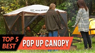 Best Pop up Canopy | With  Aluminum Poles, Pole Anchors & Sand Shovel | Top 5 Review 2023