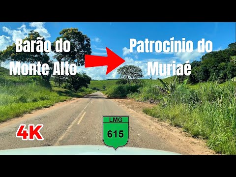 De Barão do Monte Alto ( MG) até Patrocínio do Muriaé, em tempo real.,