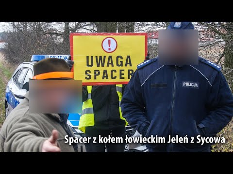 Spacer z kołem łowieckim Jeleń z Sycowa