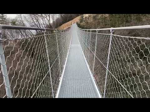 Ponte sospeso in Val del Rì a Mezzolombardo, Trentino