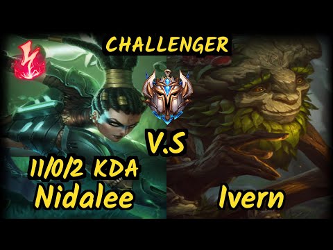 PNG Bgob (NIDALEE) vs IVERN - 11/0/2 KDA JUNGLE CHALLENGER GAMEPLAY - BR