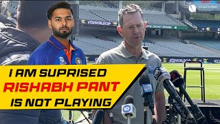 Ricky Ponting on Rishabh Pant's absence from XI & Rohit's struggle with the bat | T20 World Cup 2022