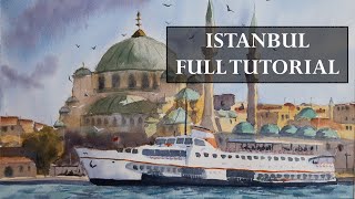 Istanbul - Pull Painting Process Tutorial