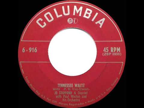 1951 HITS ARCHIVE: Tennessee Waltz - Jo Stafford (original no-echo version)