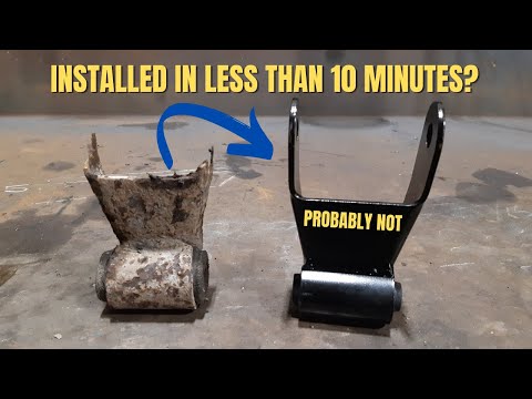 10 minute challenge! Rusty Chevy Shackle replacement