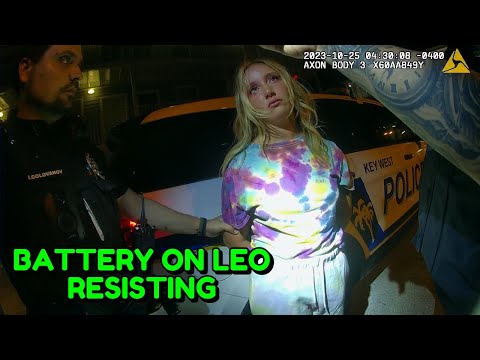 Busted for Battery on LEO after Dispute with Boyfriend - Key West, Florida - October 25, 2023