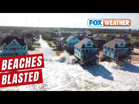 Watch: Drone Video Shows Monster Waves, Storm Surge On North Carolina's Outer Banks
