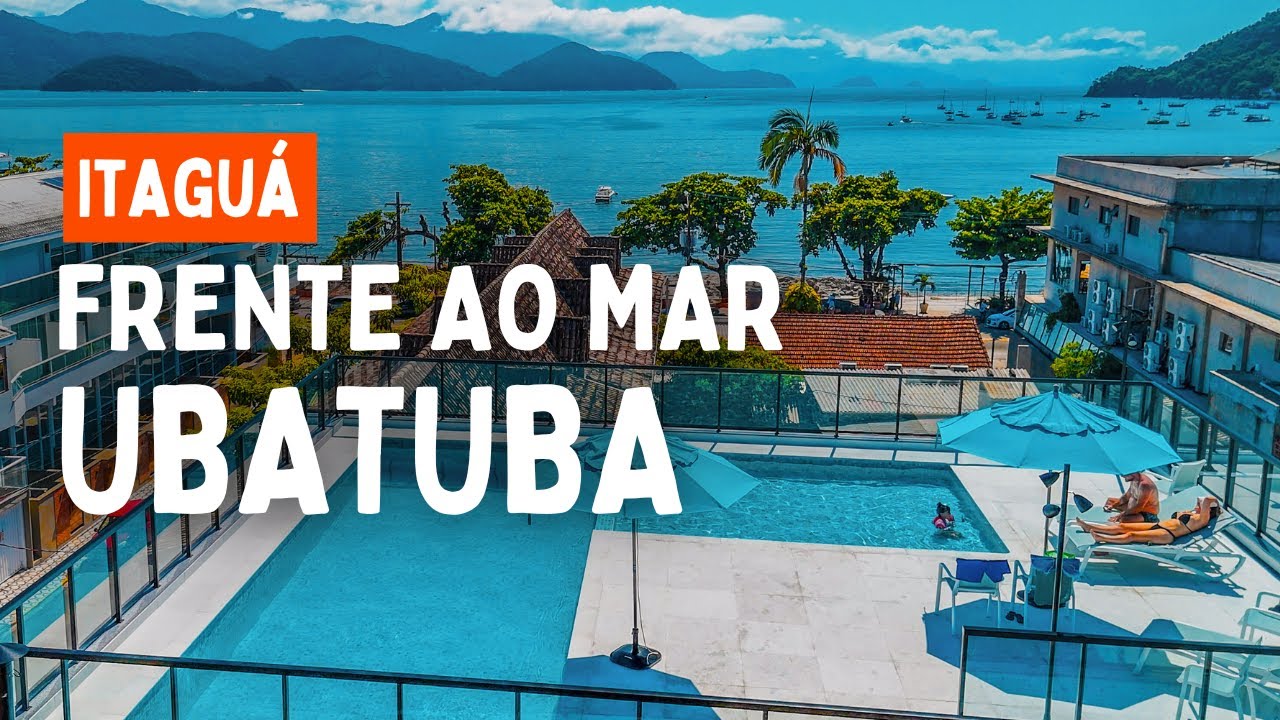 Beachfront Accommodation in Ubatuba with Pool! Itaguá Beach, Anamá Apartments