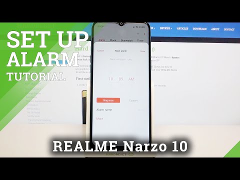 How to Set up Alarm Clock on REALME Narzo 10 – Alerts Settings
