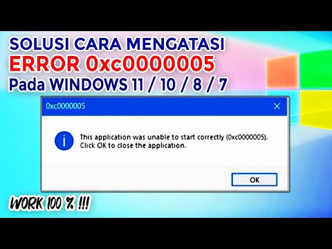 Cara Mengatasi Error Code 0xc0000005 Pada Windows 11 / 10 / 8 / 7