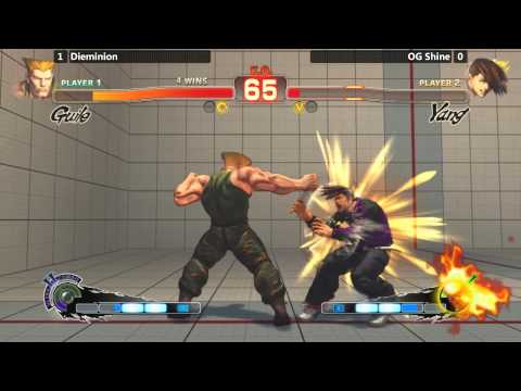 USF4 @ Paradise Lost - Dieminion (Guile) vs OG Shine (Yang) LOSERS FINALS [720p/60fps]