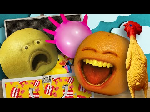 ウザいオレンジ - 笑わないようにしようチャレンジ。小道具編 (Annoying Orange - Try Not to Laugh Challenge: Props Edition!)
