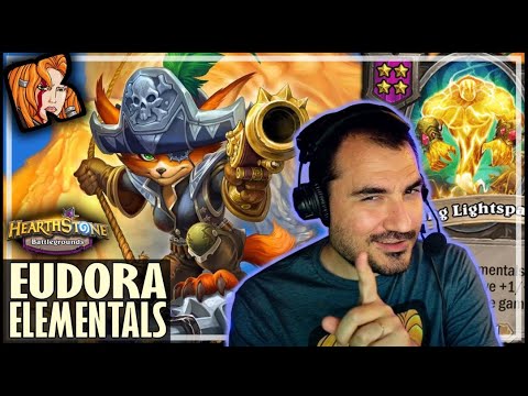 EUDORA IS AWESOME AT ELEMENTALS?! - Hearthstone Battlegrounds