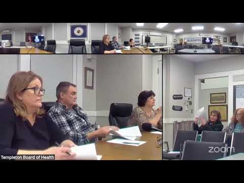 Templeton Board of Health Meeting of Feb. 3, 2026