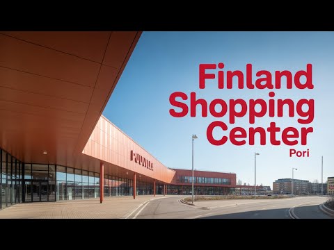 Walk Through Pori PUUVILLA Shopping Mall in FINLAND